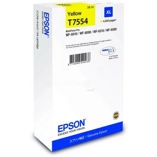 Epson T7554 XL rumena, originalna kartusa