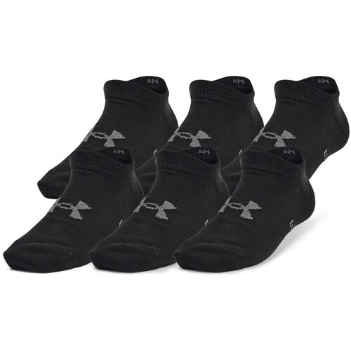 Under Armour &amp;Scaron;portne nogavice Yth Essential No Show 6 Pack Črna Slike
