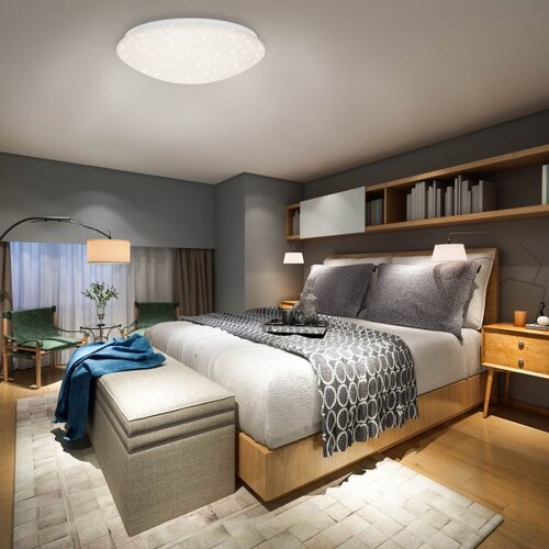 BRILO LED prigu&amp;scaron;iva plafonska svetiljka STARRY SKY LED/22W/230V 3000-6000K + daljinski upravljač Slike