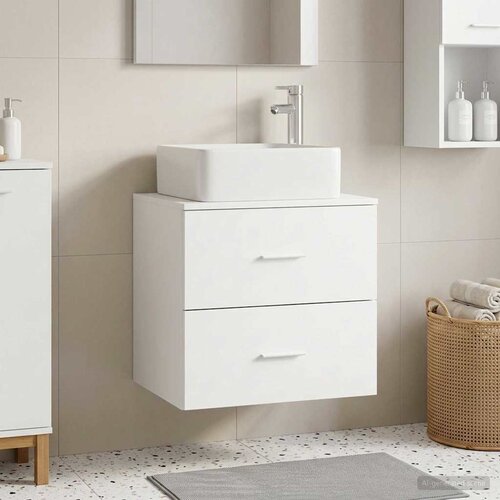  Umivaonik s policom Bijela 49,5 x 41 x 63 cm Konstruirano drvo Cijene