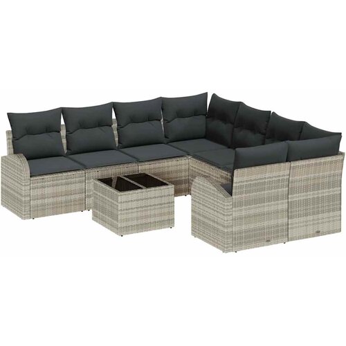  Sjedeća garnitura za vrt 55 x 55 x 37 cm poliratan Slike