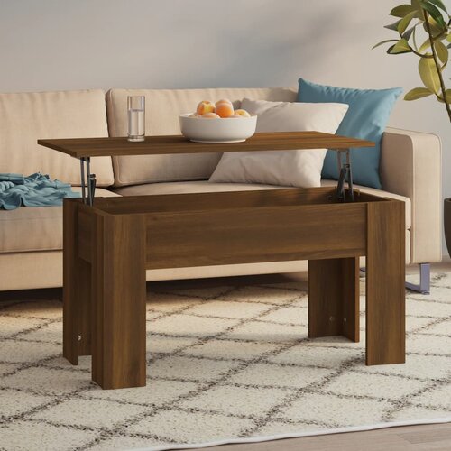  Stolić za kavu smeđa boja hrasta 101x49x52 cm konstruirano drvo Cijene