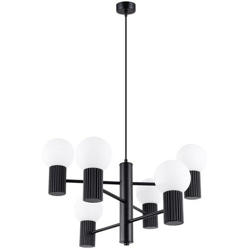 Sollux Lighting Lestenec HALO 6 črn, (5000054221) Cene