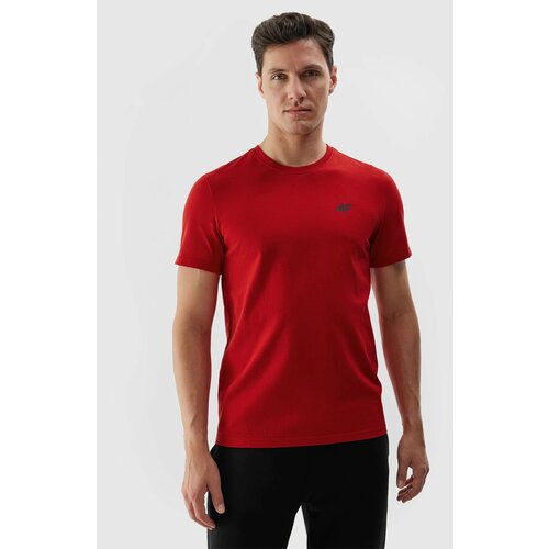 4f Men's Plain T-Shirt Regular - Red Slike