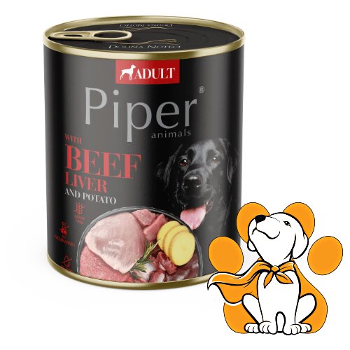 Piper Dog Beef Liver 800g, Vlažna Hrana Sa Goveđom Džigericom Za Imunitet Cene