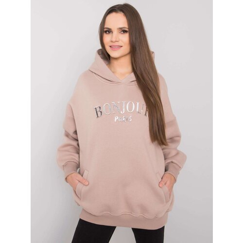 RUE PARIS Sweatshirt-RV-BL-7357.35X-dark beige Cene