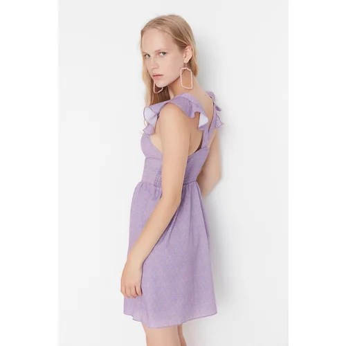 Trendyol Lilac Back Detailed Dress