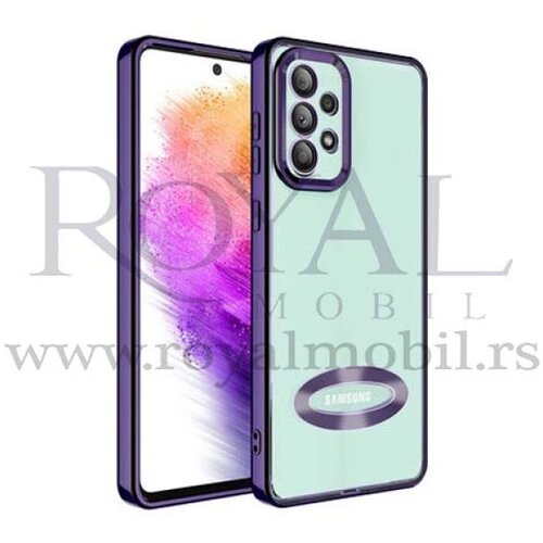  futrola sa niklovanim obodom No1 za xiaomi 12T ljubicasta Slike