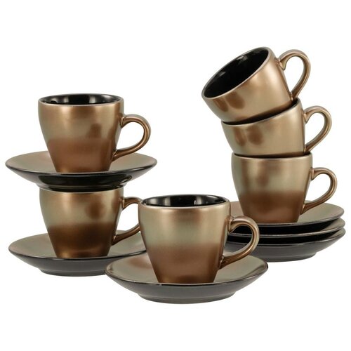 Creatable Kavni Servis Golden Days Black, 12-Delni Slike