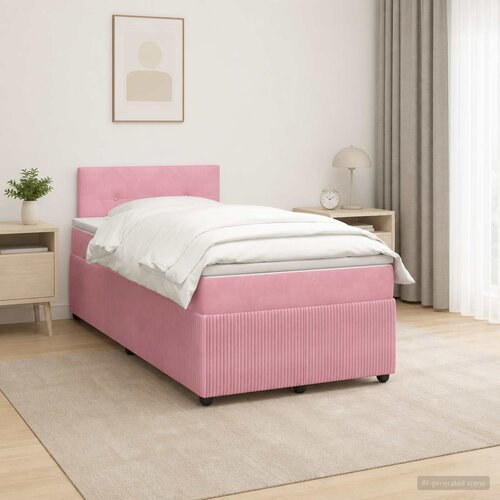  Boxspring krevet s madracem Ružičasta 120 x 190 cm Bar&scaron;un Cijene