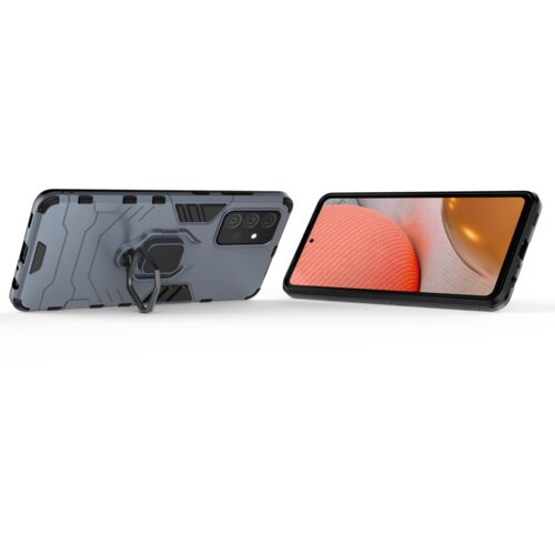 HURTEL Ring Armor za&amp;scaron;titna futrola sa držačem za Samsung Galaxy A72 4G plava Slike