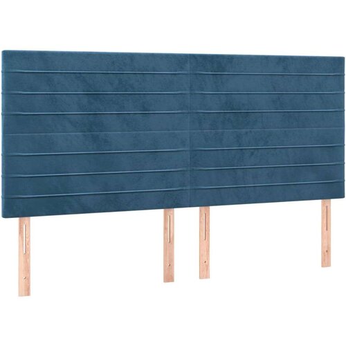  Uzglavlje 4 kom tamnoplavi 90x5x78/88 cm bar&amp;scaron;unasta Slike