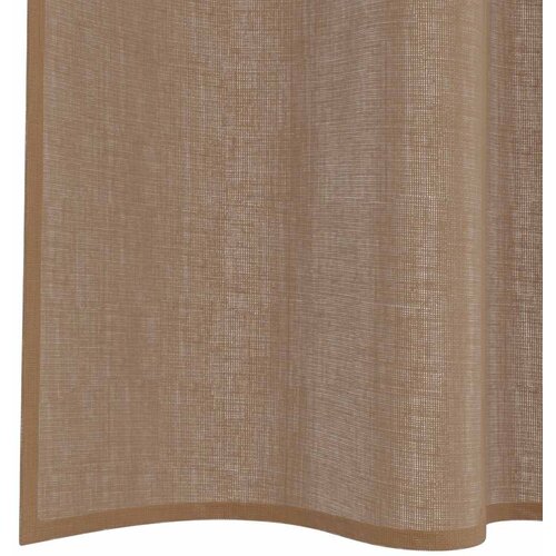 Voile zavjese s džepovima za &amp;scaron;ipke 2 kom svijetlosmeđe Smeđa 140 x 225 cm Slike