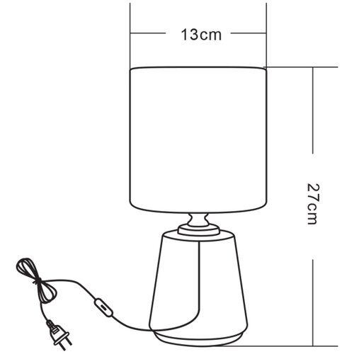 Zuma line HS8605-BL - Stona lampa 1xE14/40W/230V, crna/zlatna, mramorni dekor Slike