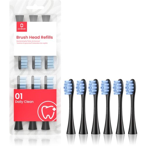 Oclean Brush Head Standard Clean P2S5 nadomestne glave za zobno &amp;scaron;četko Black 6 kos Slike