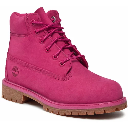 Timberland Pohodni čevlji 6 In Premium Wp Boot TB0A5Y9HA461 Dark Pink Nubuck
