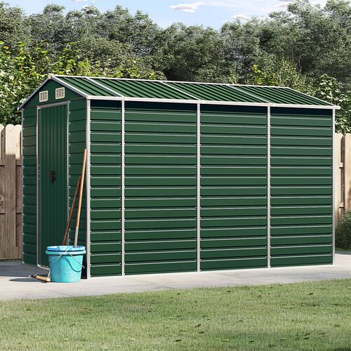 VidaXL Vrtna lopa zelena 191x300x198 cm pocinkano jeklo Slike