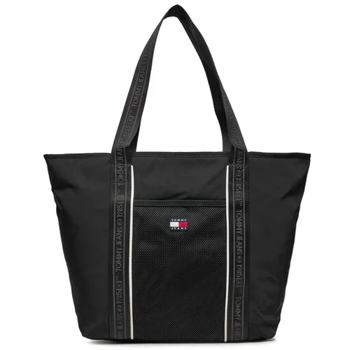 Tommy Jeans Ročna torba Tjw Heritage Tote AW0AW15824 Črna