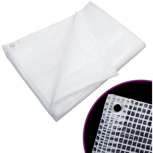 vidaXL Leno ponjava 140 g/m² 3x6 m bela Cene