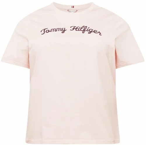 Tommy Hilfiger Curve Majica morsko plava / roza / crna / bijela