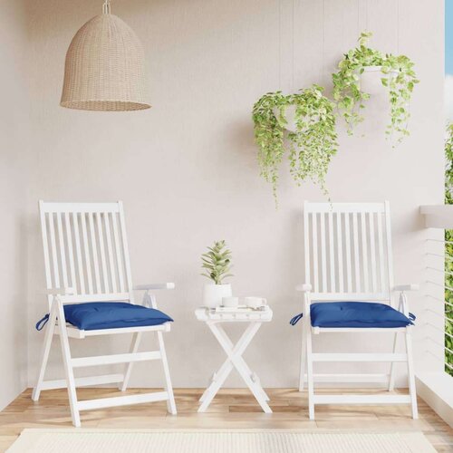 vidaXL Jastuci za stolice 2 kom plavi 40 x 40 x 7 cm od tkanine Oxford Cijene