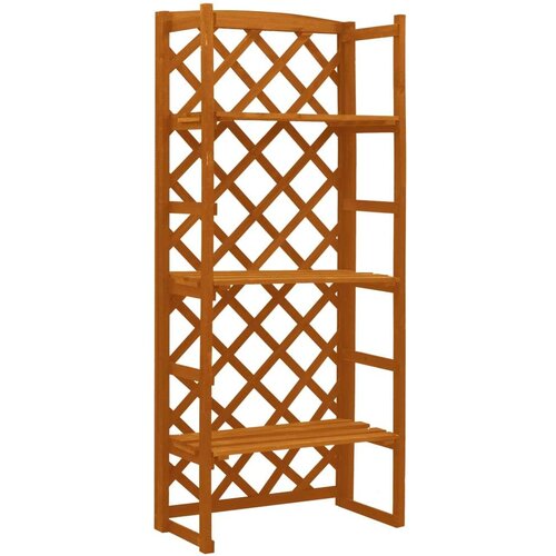  Stalak za biljke s re&scaron;etkom narančasti 60x30x140 cm od jelovine - Narančasta 1 Cijene