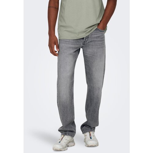 Only &amp;amp; Sons Kavbojke &amp;#039;Edge&amp;#039; siv denim Slike