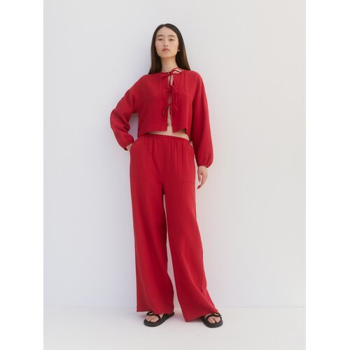 Reserved LADIES` TROUSERS - crvena Cijene