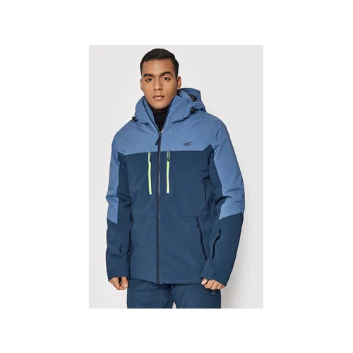 4f Smučarska jakna H4Z21-KUMN010 Modra Regular Fit