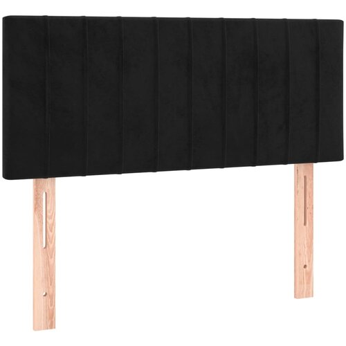 Maison Chic posteljno vzglavje - vzglavna omarica - nočna omarica črno 100x5x78/88 cm žamet, (21706069) Slike