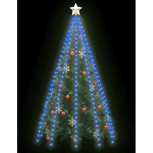  Mrežasta svjetla za božićno drvce 300 LED žarulja plava 300 cm Slike