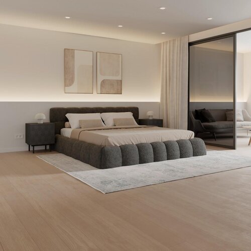 Bessagi Home Oblazinjena Postelja Marija, Temno Siva, 180x200 Slike