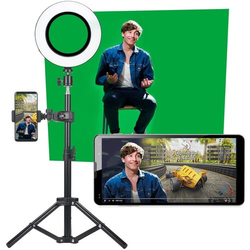 Easypix Photo studio, LED svjetlo, tripod, mikrofon, zelena pozadina &ndash; MyStudio Studio Kit Cijene