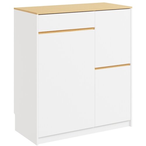 SoBuy Kuhinjska omarica s 3 predali in ko&scaron;em za ločevanje odpadkov Bela 80x38x90cm FSB111-WN, (5000485470) Cene