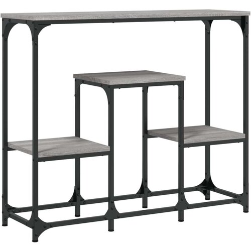  Konzolni stol siva boja hrasta 89 5x28x76 cm konstruirano drvo Slike