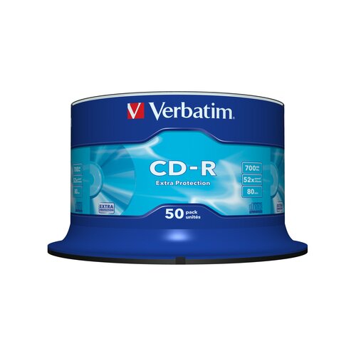 Verbatim CD Disk 700 MB, 80min, 52x, (DataLife) 50kom Slike