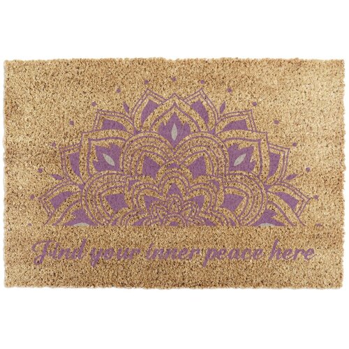 Artsy Doormats Predpražnik iz kokosovih vlaken 40x60 cm Find Your Inner Peace – Cene