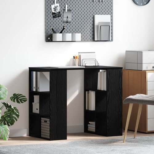  Stol s policom Crni hrast 90 x 50 x 75 cm Konstruirano drvo Cene