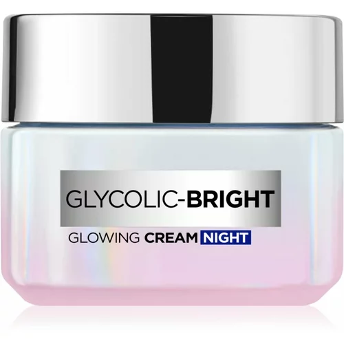 L´Oréal Paris Glycolic-Bright Glowing Cream Night nočna krema za obraz 50 ml za ženske