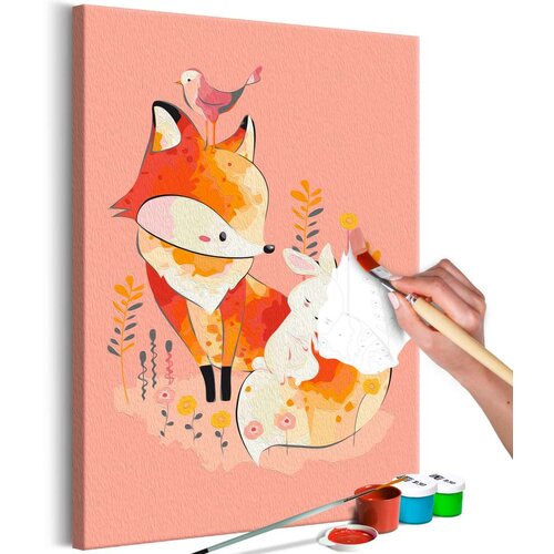  Slika za samostalno slikanje - Fox and Rabbit 40x60 Slike
