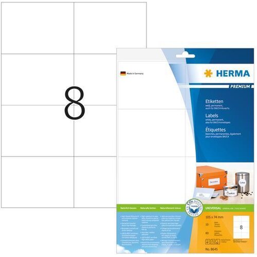 Herma ETIKETE 105 x 74 mm 8645 SUPERPRINT 10/1, (20383531) Cene