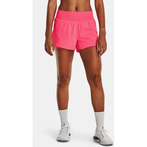 Under Armour Shorts Flex Woven 2-in-1 Short-PNK - Women