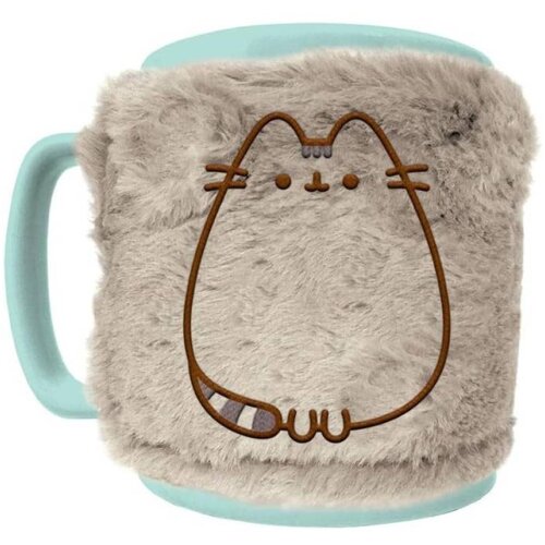 Pyramid čupava &amp;scaron;olja - pusheen - cosy fuzzy mug Slike