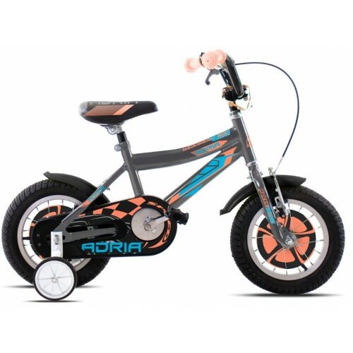 Capriolo dečiji bicikl Adria Rocker 12 sivo-oranž Slike
