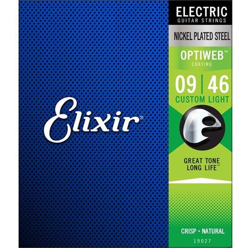 Elixir Žice za električnu gitaru 19027 Custom Light, .009-.046 Slike