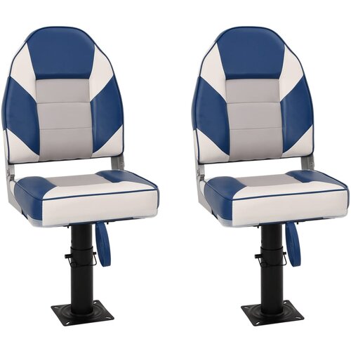 VidaXL Sedež za čoln 2 kosa s podstavkom nastavljiv 360&amp;deg; vrtenje, (22110366) Slike