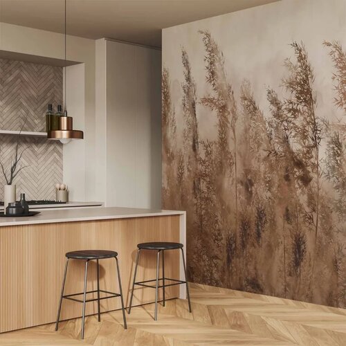  Foto tapeta - Tall Grasses - Brown 100x70 Slike