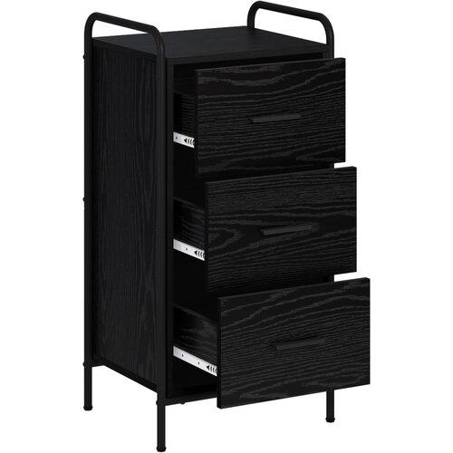  Kreveta Crni hrast 97 x 33 x 81 cm Konstruirano drvo Slike