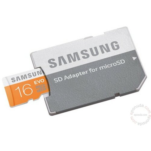 Samsung Micro SDHC + adapter 16GB MB-MP16DA/EU memorijska kartica Slike