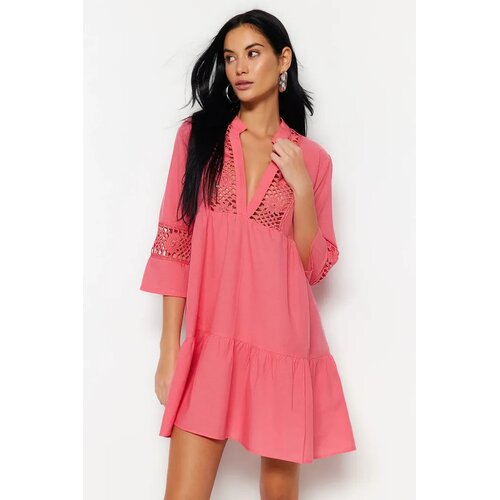 TRENDYOLMILLA Ženska haljina TBESS20EL0854, Roze Slike